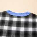  Ezra Half Placket Plaid Blouse