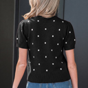  Fatima Bubble Short Sleeve Sweater