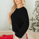  Faye Backless Bubble Sleeve Sweater