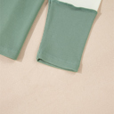  Faye Colorblock Patchwork Raglan Long Sleeve Top