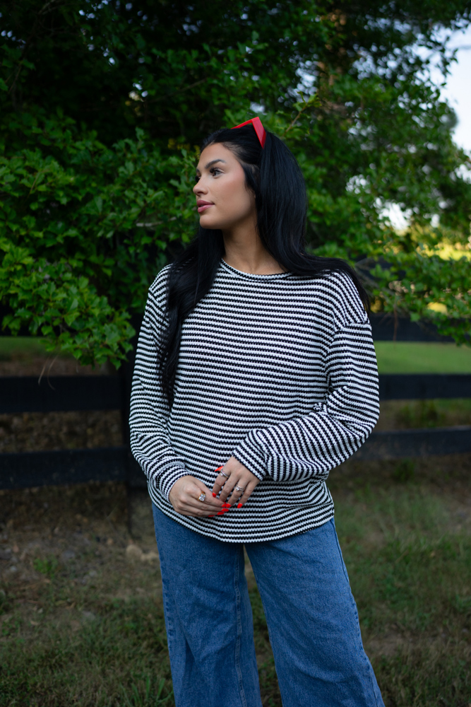 Elouise Stripe Long Sleeve Top