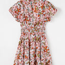  Florence Floral Puff Sleeve Mini Dress