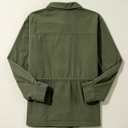  Francesca Tight Waist Collared Jacket