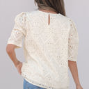  Frankie Eyelet Embroidered Casual Blouse