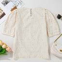  Frankie Eyelet Embroidered Casual Blouse