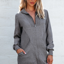  Frankie Ribbed Patchwork Sweatshirt Dress