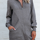  Frankie Ribbed Patchwork Sweatshirt Dress