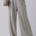  Freya Central Seam Wide Leg High Waist Knit Pants