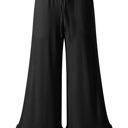  Freya Ruffled Wide Leg Pants with Pockets