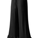  Freya Ruffled Wide Leg Pants with Pockets