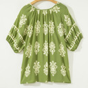  Gabriella Floral Short Sleeve PLUS Top