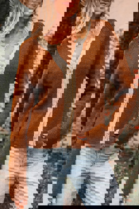 Gabriella Knit Neckline Short Cardigan