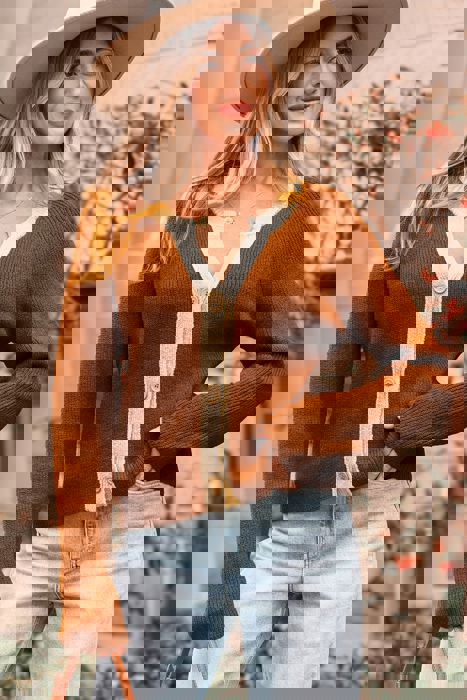 Gabriella Knit Neckline Short Cardigan