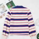  Genesis Stripe Polo Pullover Sweatshirt