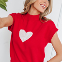  Genevieve Cropped Short Sleeve Sweater