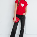  Genevieve Cropped Short Sleeve Sweater