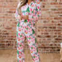  Georgia Pattern Pullover Drawstring Pants