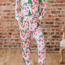  Georgia Pattern Pullover Drawstring Pants