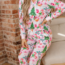  Georgia Pattern Pullover Drawstring Pants