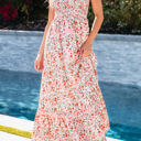  Georgina Boho Floral Smocked Ruffled Maxi Dress