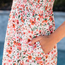  Georgina Boho Floral Smocked Ruffled Maxi Dress