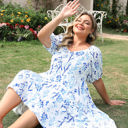  Gia Plus Size Floral Midi Dress
