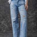  Giana High Rise Distressed Straight Leg Jeans