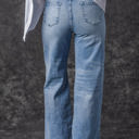  Giana High Rise Distressed Straight Leg Jeans