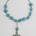  Giana Peacock Cross Pendant Necklace