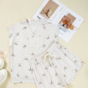  Gianna Bow Half Zip Tank and Shorts Set