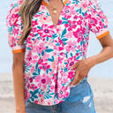  Gianna Floral Short Sleeve Blouse