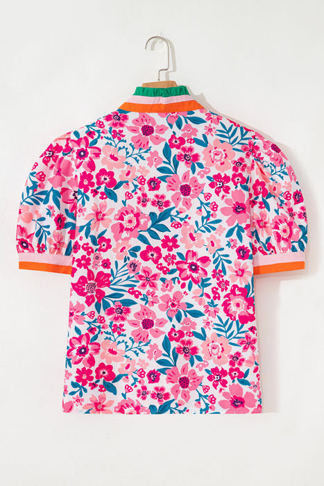 Gianna Floral Short Sleeve Blouse