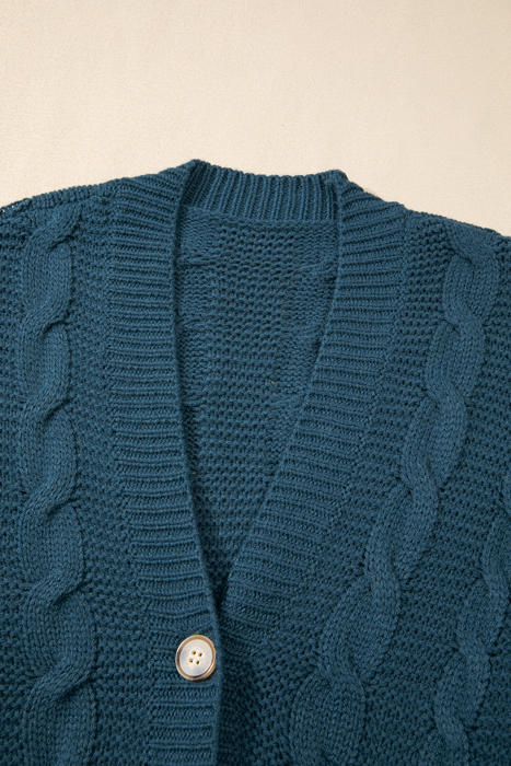 Gianna Knit Front Baggy Cardigan
