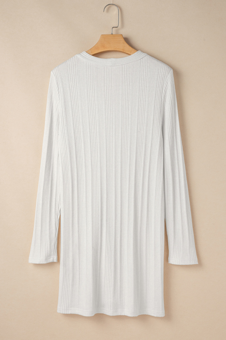 Gianna Ribbed Up Tunic Cardigan