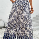  Giovanna Boho Pattern High Waist Wide Leg Loose Pants