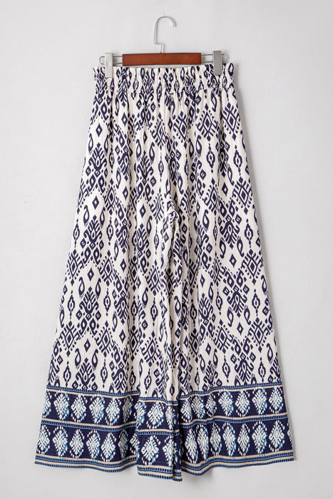 Giovanna Boho Pattern High Waist Wide Leg Loose Pants
