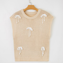  Giselle applique Cap Sleeve Sweater