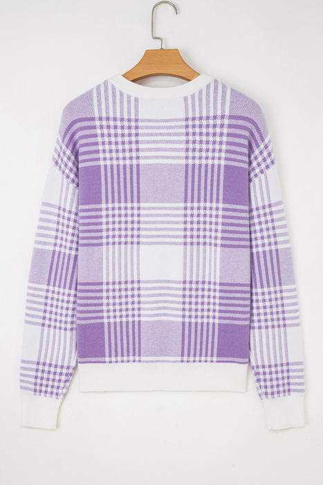 Giuliana Ribbed Trim Loose Sweater