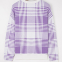  Giuliana Ribbed Trim Loose Sweater