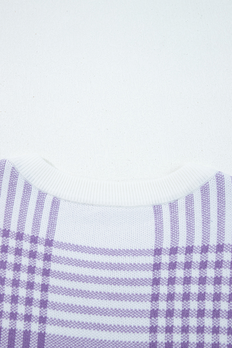 Giuliana Ribbed Trim Loose Sweater