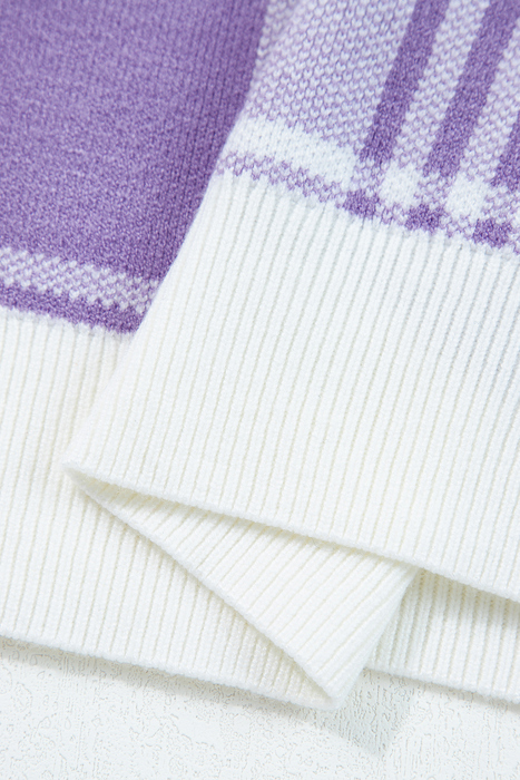 Giuliana Ribbed Trim Loose Sweater