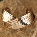  Gold Crossover Cuff Bracelet