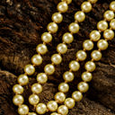  Gold Faux Pearl Beaded Layered Necklace