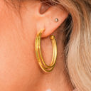  Gold Minimalist Triple Hoop Earrings