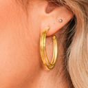  Gold Minimalist Triple Hoop Earrings