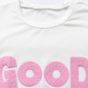  GOOD VIBES Chenille Embroidered Crewneck Tee