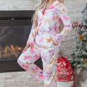  Gracelynn Contrast Piping Trim Shirt