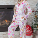  Gracelynn Contrast Piping Trim Shirt