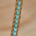  Green Double-Layer Hand-Woven Turquoise Beaded Bracelet