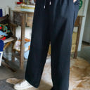  Greta Elastic High Waist Drawstring Sweatpants